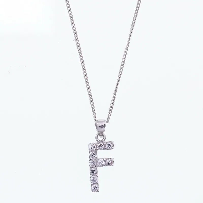 Alpha-F silver pendant