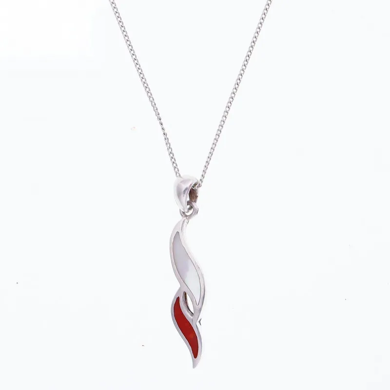 Silver Flame Pendant
