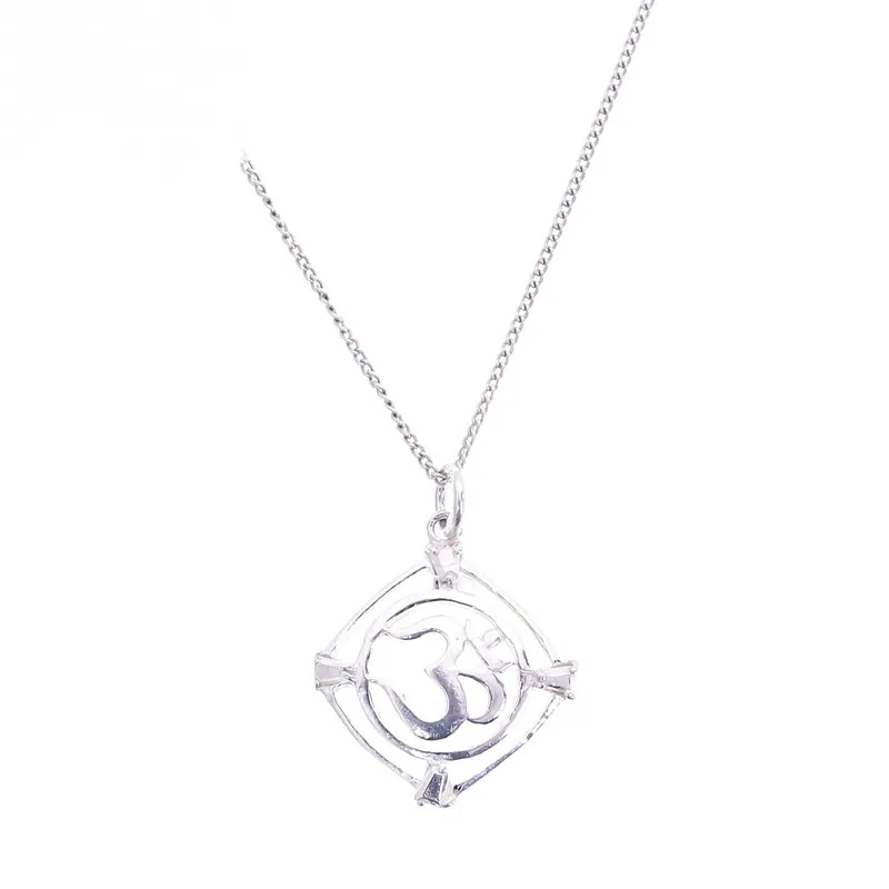 Om Silver Pendant