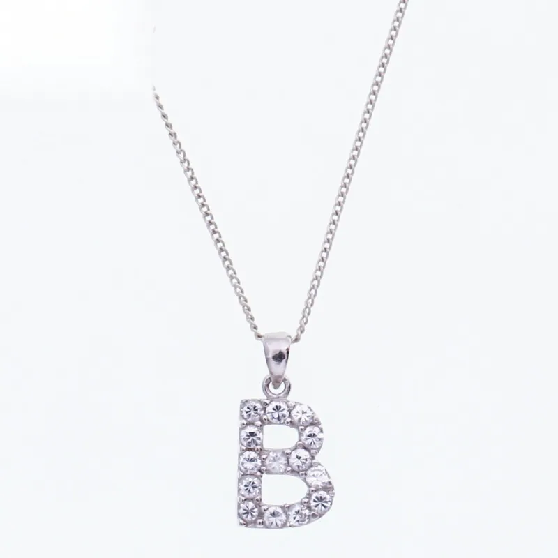 Alpha-B Silver Pendant