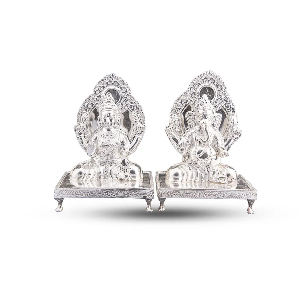 Silver Lord Ganesha Laxmi 461
